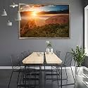 ArtzFolio The Landmark Great Wall Of China &amp; Beijing D3 | Canvas Painting for Bedroom &amp; Living Room | Antique Golden Frame | 23.5 x 16 inch (60 x 41 cms)