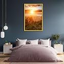 ArtzFolio The Landmark Great Wall Of China &amp; Beijing D3 | Canvas Painting for Bedroom &amp; Living Room | Golden Frame | 24 x 36 inch (61 x 91 cms)