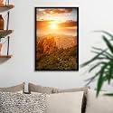 ArtzFolio The Landmark Great Wall Of China &amp; Beijing D3 | Canvas Painting for Bedroom &amp; Living Room | Black Frame | 24 x 36 inch (61 x 91 cms)