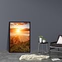 ArtzFolio The Landmark Great Wall Of China &amp; Beijing D3 | Canvas Painting for Bedroom &amp; Living Room | Dark Brown Frame | 24 x 36 inch (61 x 91 cms)