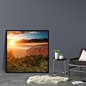 ArtzFolio The Landmark Great Wall Of China &amp; Beijing D3 | Canvas Painting for Bedroom &amp; Living Room | Black Frame | 16 x 16 inch (41 x 41 cms)