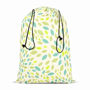 artzfolio leaf texture  reusable sack bag  bag for gym storage vegetable amp travel