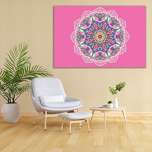 artzfolio mandala d1  canvas painting for bedroom amp living room  engineered wood frame  18 x 12 inch 46 x 30 cms