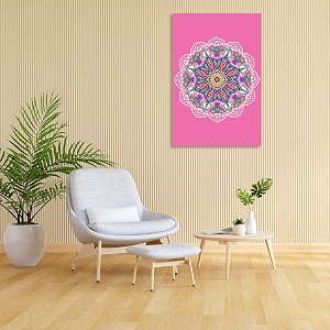 artzfolio mandala d1  canvas painting for bedroom amp living room  engineered wood frame  24 x 36 inch 61 x 91 cms