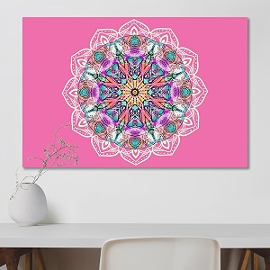 artzfolio mandala d1  canvas painting for bedroom amp living room  engineered wood frame  24 x 16 inch 61 x 41 cms