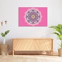 ArtzFolio Mandala D1 | Canvas Painting for Bedroom &amp; Living Room | Engineered Wood Frame | 36 x 24 inch (91 x 61 cms)