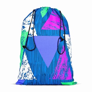 artzfolio mixed triangled d1  reusable sack bag  bag for gym storage vegetable amp travel