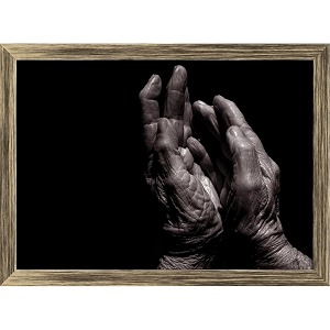 artzfolio older lady39s hands tabletop painting antique golden frame 79 x 6 inch 20 x 15 cms