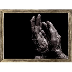artzfolio older lady39s hands tabletop painting antique golden frame 79 x 6 inch 20 x 15 cms