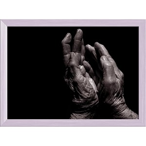artzfolio older lady39s hands tabletop painting white frame 79 x 6 inch 20 x 15 cms
