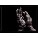 ArtzFolio Older Lady's Hands Tabletop Painting Black Frame 7.9 x 6 inch (20 x 15 cms)