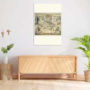 artzfolio photo of an old map d6  peel amp stick vinyl wall sticker for home amp wall decoration  16 x 24 inch 41 x 61 cms