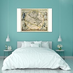 artzfolio photo of an old map d6  peel amp stick vinyl wall sticker for home amp wall decoration  36 x 24 inch 91 x 61 cms