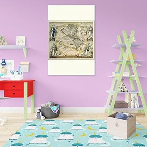 artzfolio photo of an old map d6  peel amp stick vinyl wall sticker for home amp wall decoration  28 x 42 inch 71 x 107 cms