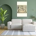ArtzFolio Photo of an Old Map D6 | Peel & Stick Vinyl Wall Sticker for Home & Wall Decoration | 42 x 63 inch (107 x 160 cms)
