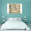 ArtzFolio Photo of an Old Map D6 | Peel &amp; Stick Vinyl Wall Sticker for Home &amp; Wall Decoration | 36 x 24 inch (91 x 61 cms)