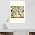 ArtzFolio Photo of an Old Map D6 | Peel &amp; Stick Vinyl Wall Sticker for Home &amp; Wall Decoration | 24 x 36 inch (61 x 91 cms)