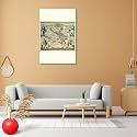 ArtzFolio Photo of an Old Map D6 | Peel &amp; Stick Vinyl Wall Sticker for Home &amp; Wall Decoration | 54 x 81 inch (137 x 206 cms)