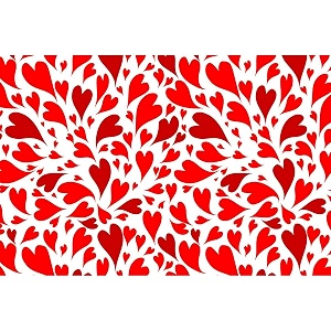 artzfolio valentine hearts d1  art amp craft gift wrapping paper sheet  plain amp smooth effect  19 x 13 inch 48 x 33 cms set of 5 sheets