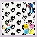 ArtzFolio Valentine Hearts D2 | Framed Magnetic Dry Erase White Board | Includes Magnet Buttons &amp; Markers | White Frame | 28 x 28 inch (71 x 71 cms)