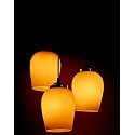 Arus 3 Light Ceiling Pendent Lamp Chandelier (White)