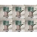 Arus Antique Design Waterproof Cube Shaped Outdoor Gate Light for Home (Silver, Pack of 6 Light)