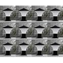 Arus Antique Modern Design Waterproof Cone Shaped Outdoor Pillar Gate Light for Home and Apartments (Black-White, Pack of 12 Light)