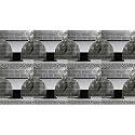 Arus Exterior Design Waterproof Cone Shaped Outdoor Pillar Gate Light for Home and Apartments (Black-White, Pack of 8 Lamp)