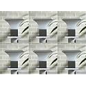 Arus Exterior Design Waterproof Cone Shaped Outdoor Pillar Gate Light for Home and Apartments (Grey-White, Pack of 6 Light)