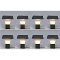 Arus Exterior Design Waterproof Cone Shaped Outdoor Pillar Gate Light for Home and Apartments (Grey-White, Pack of 8 Lamp)