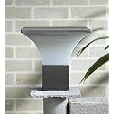 Arus Exterior Design Waterproof Cone Shaped Outdoor Pillar Gate Light for Home and Apartments (Grey-White, Pack of 1 Lamp)