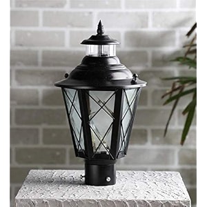 arus metal exterior design waterproof cone shaped gardener gate light for home and apartments black pack of 1 lamp