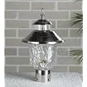 Arus Metal Exterior Design Waterproof Cone Shaped Outdoor Gate Light for Home and Apartments (Silver, Pack of 1 Light)