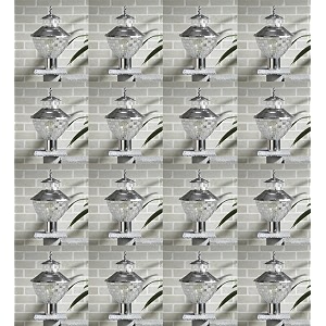 arus metal exterior modern design waterproof bowl shaped gate light for home and apartments silver pack of 16 light