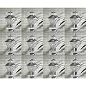 Arus Metal Exterior Modern Design Waterproof Bowl Shaped Gate Light for Home and Apartments (Silver, Pack of 12 Light)