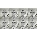 Arus Metal Exterior Modern Design Waterproof Bowl Shaped Gate Lamp for Home and Apartments (Silver, Pack of 8 Lamp)
