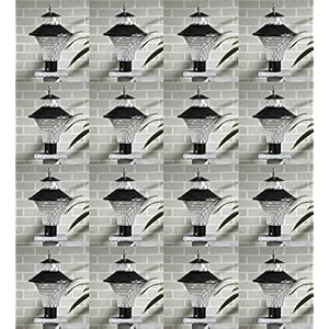 arus modern design waterproof cone shaped black outdoor gate lamp for home black-transparent pack of 16 lamp