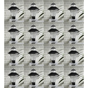 arus modern design waterproof cone shaped black outdoor gate lamp for home black-transparent pack of 16 lamp