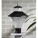 Arus Modern Design Waterproof Cone Shaped Black Outdoor Gate Light for Home (Black-Transparent, Pack of 1 Light)