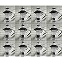 Arus Modern Design Waterproof Cone Shaped Black Outdoor Gate Lamp for Home (Black-Transparent, Pack of 12 Lamp)