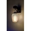 Arus Wooden and Glass Crack Design Transculent Shade Downlight Fancy Wall Lamp for Home (Transculent ; Pack of 1)