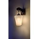 Arus Wooden and Glass Exquisite Design Modern White Shade Downlight Fancy Wall Lamp for Home (White ; Pack of 1)