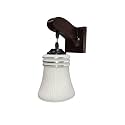 Arus Wooden and Glass Fancy White Shade Downlight Wall Light for Home (White ; Pack of 2)