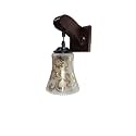Arus Wooden and Glass Flower Design Work Transparent Shade Downlight Wall Light for Home (Transculent ; Pack of 2)