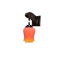 Arus Wooden and Glass Modern Fancy Exquisite Design Downlight Wall Lamp for Home (Orange ; Pack of 4)