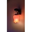 Arus Wooden and Glass Modern Fancy Exquisite Design Downlight Wall Lamp for Home (Orange ; Pack of 1)