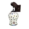 Arus Wooden and Glass Multi Flower Design White Multi Shade Downlight Fancy Wall Light for Home (Multi ; Pack of 2)