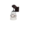 Arus Wooden and Glass White Curved Line Flower Pattern Brown White Shade Downlight Fancy Wall Lamp/Light for Home (Brown-White ; Pack of 2 Lamp)