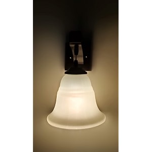 arus wooden and glass white shade downlight fancy wall light for home white  pack of 2