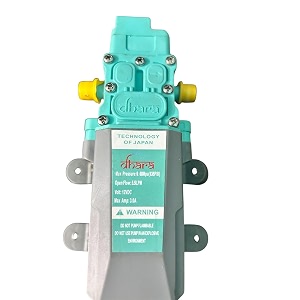 dc 12v 80w micro electric diaphragm water pump high pressure car washing spray automatic switch 140